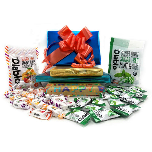 Sugar Free Diabetic Sweets Chocolate Toffee 2x75g Present Gift Box