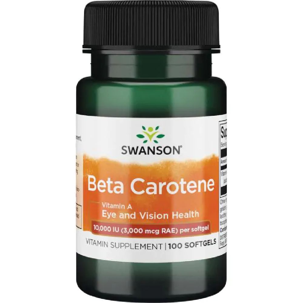 Swanson Beta Carotene 10,000IU (3000mcg) 100 Softgels