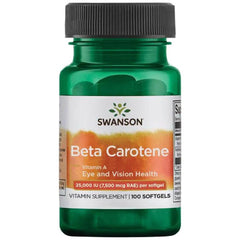 Swanson Beta Carotene 25,000IU (7500mcg) 100 Softgels