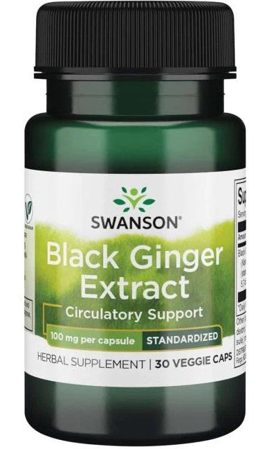 Swanson Black Ginger Extract 100mg - 30 vCapsules