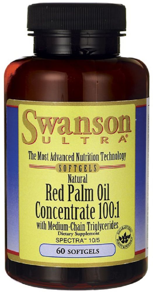 Swanson Red Palm Oil Concentrate 100:1 60 Softgels