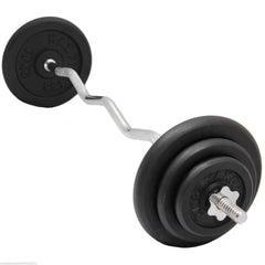 TnP Accessories BAR SET EZ/EASY ARM/BICEP CURL BAR WEIGHTS-Barbell Sets-londonsupps