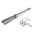 TnP Accessories 2" Olympic Barbell Bar + Spring Collars 4ft - 7ft