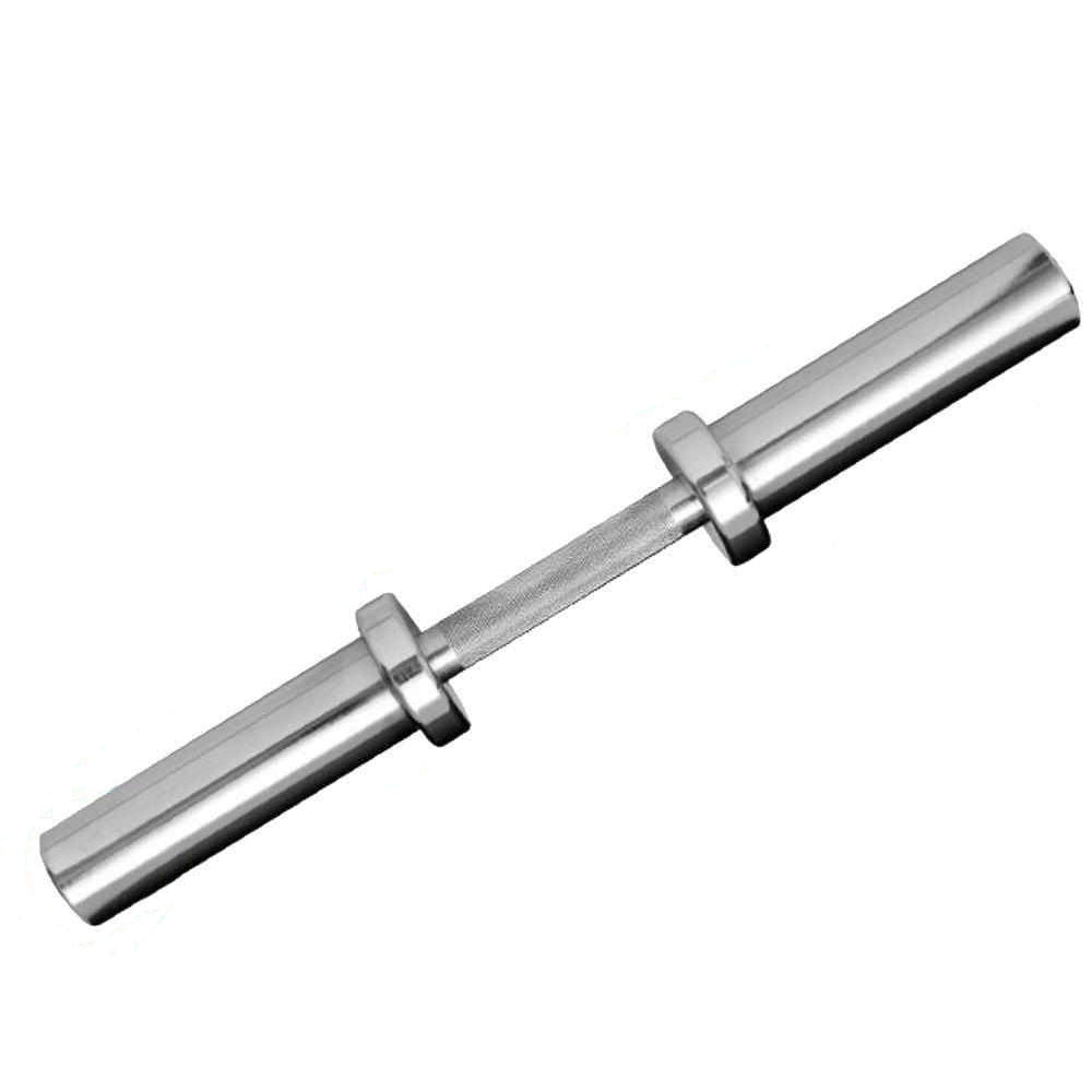 TnP Accessories 2" Olympic Dumbbell Bar With 2 X Spring Collars Single