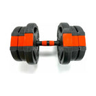 TnP Accessories 20kg dumbbell set bar and plate detail
