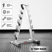 TnP Accessories Dumbbells Rack -Silver- XQRY-A30