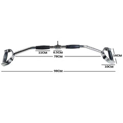 TnP Accessories Lat Bar - 38'' Chrome-Cable Attachments-londonsupps