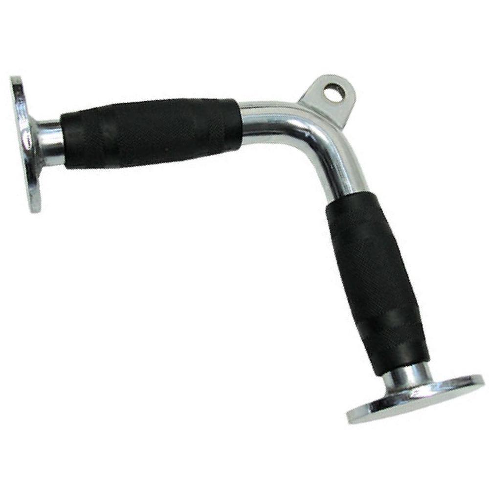 TnP Accessories Solid Tricep Pressdown Bar (Rubber Coated) Chrome-Cable Attachments-londonsupps