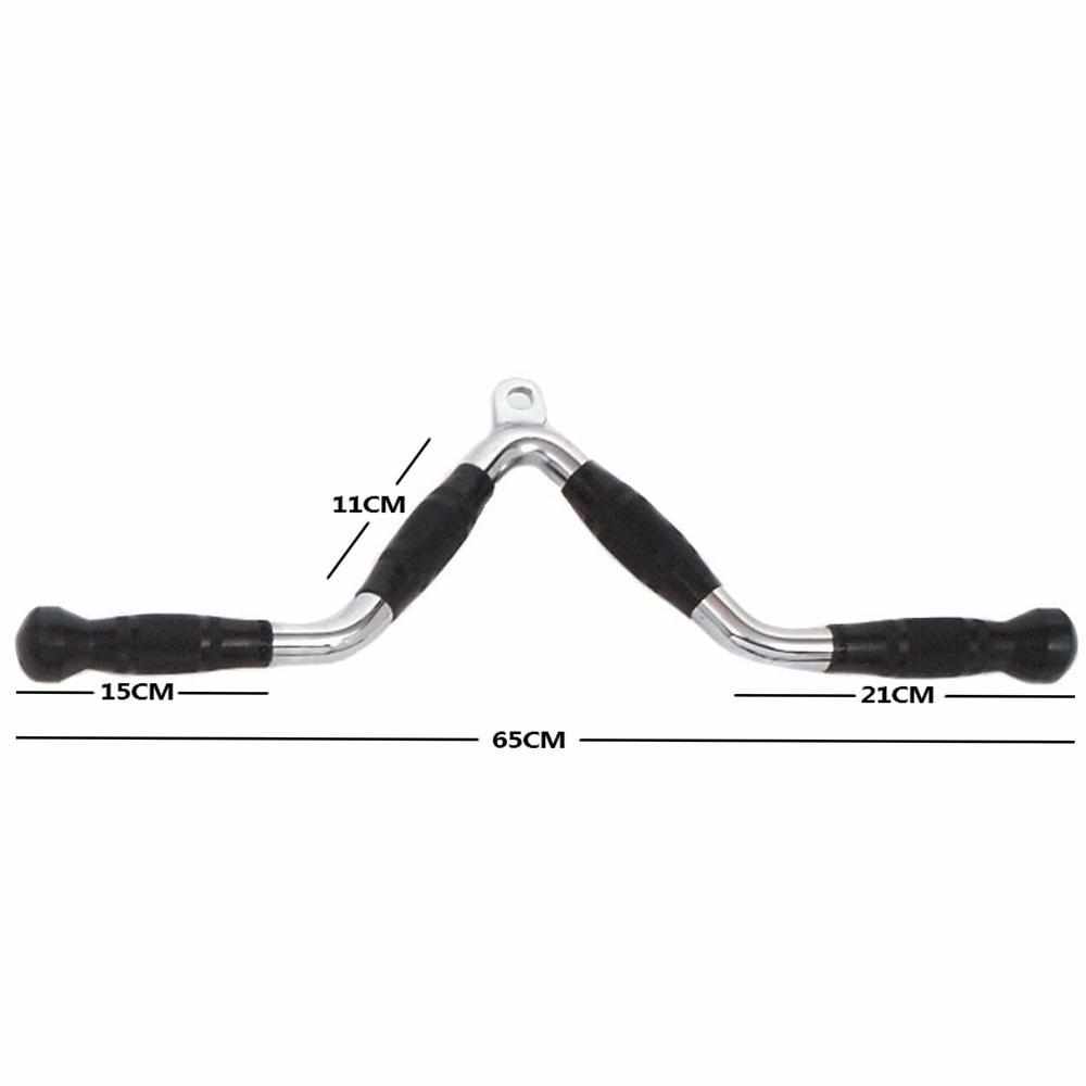 TnP Accessories Solid V Bar (Rubber Coated) Chrome-Cable Attachments-londonsupps