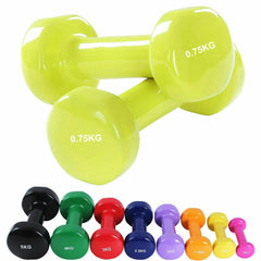 Tnp Accessories Solid Vinyl Soft Touch Dumbbell Pair