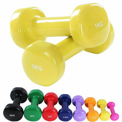 Tnp Accessories Solid Vinyl Soft Touch Dumbbell Pair
