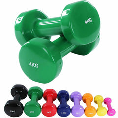 Tnp Accessories Solid Vinyl Soft Touch Dumbbell Pair