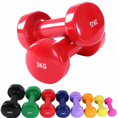 Tnp Accessories Solid Vinyl Soft Touch Dumbbell Pair