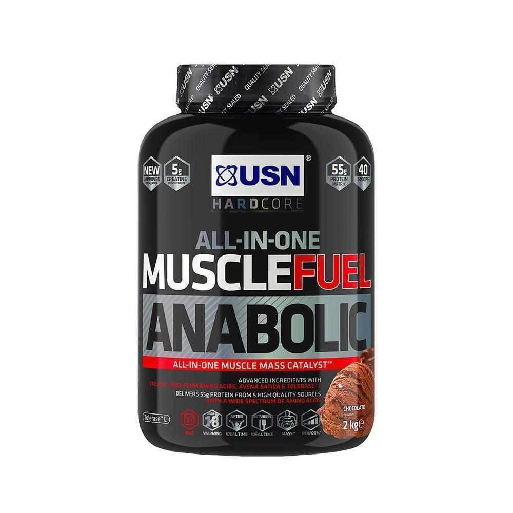 USN Muscle Fuel Anabolic 2kg Powder-Weight Gainers-londonsupps