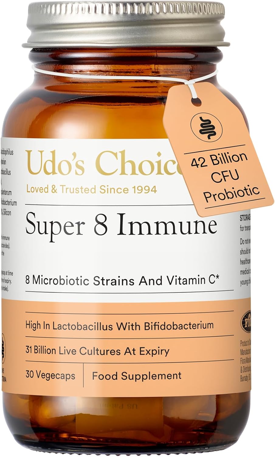 Udo's Choice Super 8 Microbiotics 30 VCapsules