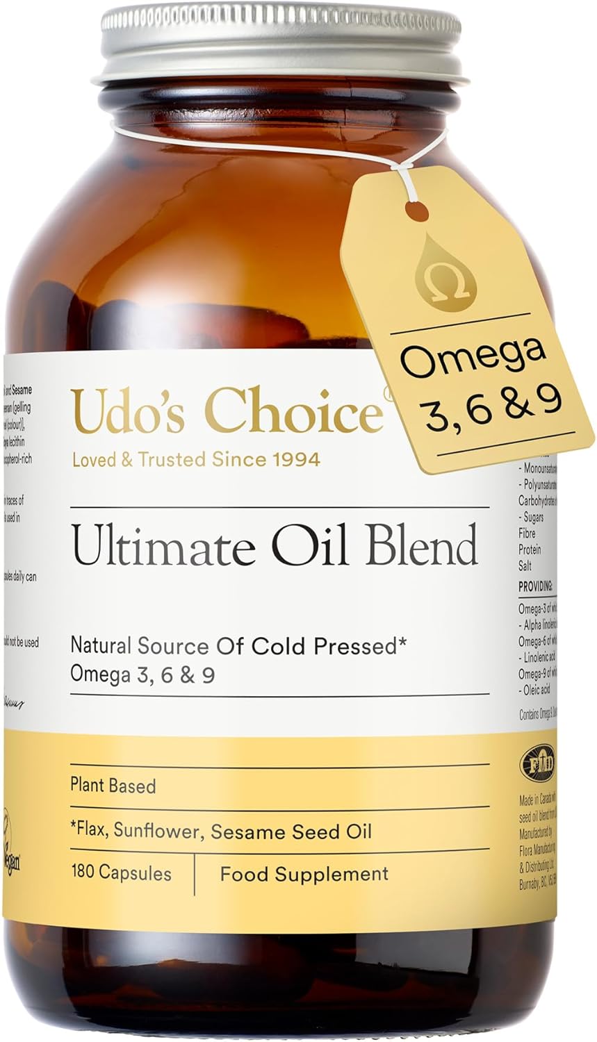 Udo's Choice Ultimate Oil Blend 180 Capsules