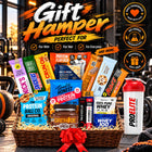 Ultimate Protein Gift Hamper – 18-Piece Sports Nutrition Gift Box with Protein Bars, Cookies, Flapjacks, Shaker & Supplements