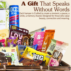 Vegan Vegetarian Food Gift Hamper Basket Sweet Chocolate Selection Bars Snacks