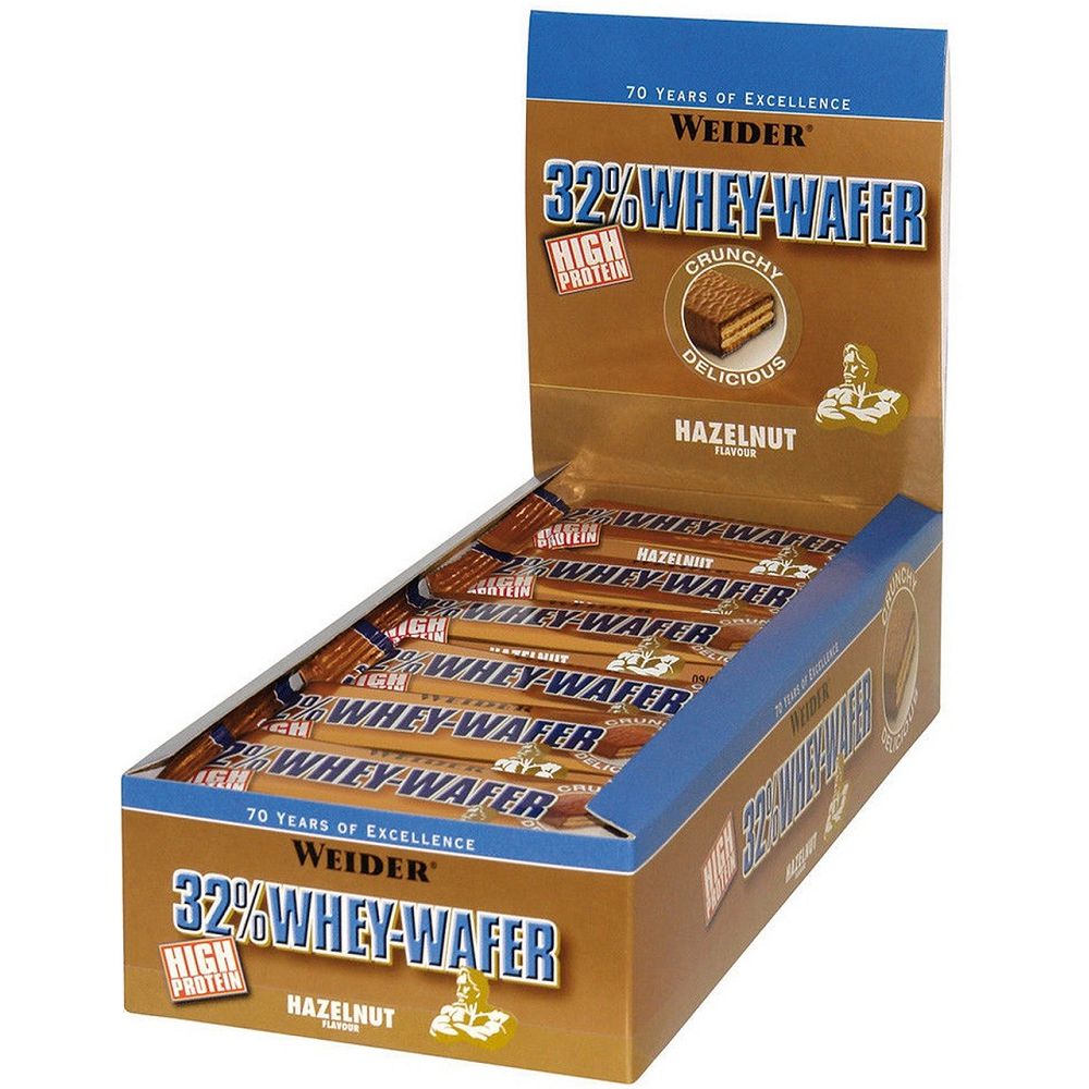 Weider Nutrition 32% Whey Wafer Bar 24x35g