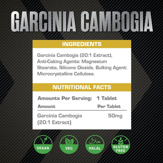 XCelerate Nutrition Garcinia Cambogia Tablets