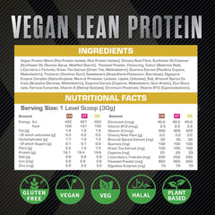 XCelerate Nutrition Lean Vegan Diet Protein Powder