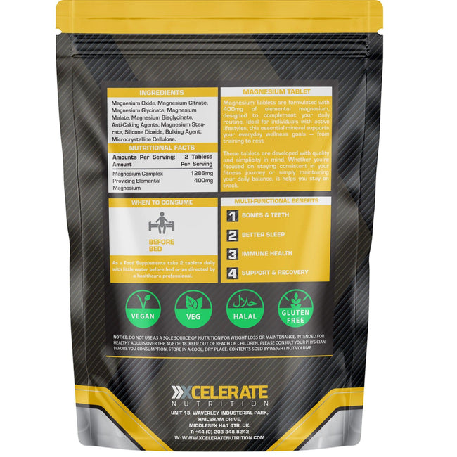 XCelerate Nutrition Mag+ 5in1 Complex Tablets