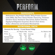 XCelerate Nutrition Perform Lean Mass Gainer