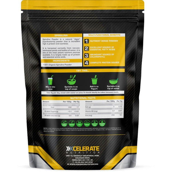 Buy XCelerate Nutrition Spirulina Powder | London Supplements