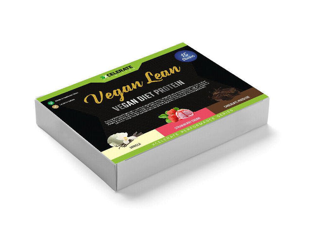 XCelerate Nutrition Vegan Diet Protein Sachets Box-Gift Hampers-XCelerate Nutrition-15 Sachets-Chocolate Mudside-London Supplements