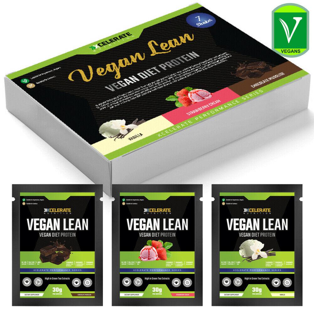 XCelerate Nutrition Vegan Diet Protein Sachets Box-Gift Hampers-XCelerate Nutrition-7 Sachets-Chocolate Mudside-London Supplements