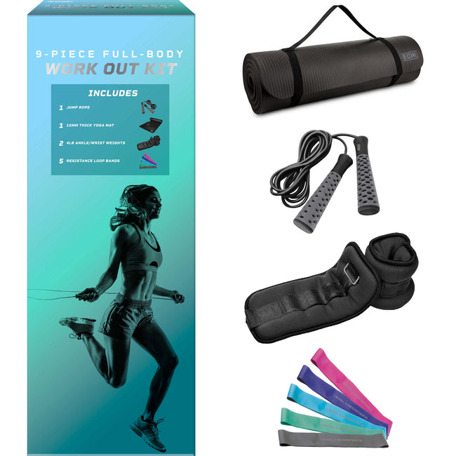 TnP Accessories 9 Piece Full Body Workout Kit