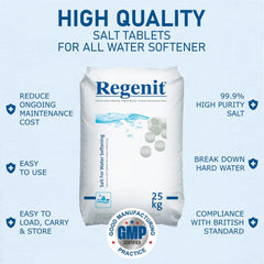 REGENIT Water Softener Tablets 25kg - Collection Price £13.99