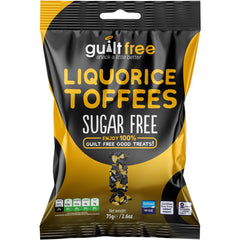 GuiltFree Sugar Free Liquorice Toffees 75g