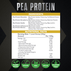 XCelerate Nutrition Pea Protein Isolate Powder