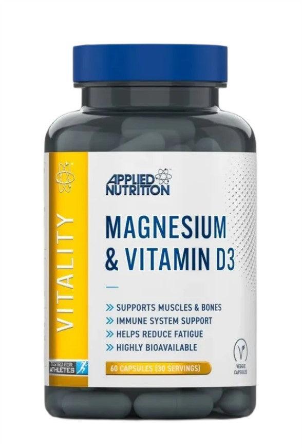 Applied Nutrition Magnesium & Vitamin D3 60 vCapsules
