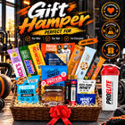 Ultimate Protein Gift Hamper – 18-Piece Sports Nutrition Gift Box with Protein Bars, Cookies, Flapjacks, Shaker & Supplements